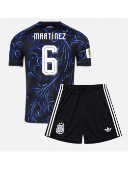 Argentina Lisandro Martinez #6 Replika Borta Kläder Barn VM 2026 Kortärmad (+ byxor)